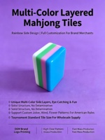Tuiles de Mahjong américaines en acrylique sculpté rétro ambre orange personnalisées à 4 couches, 160 pièces, livraison en 15-45 jours