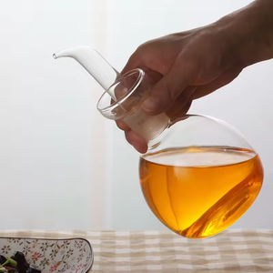 Botella de aceite de vidrio de borosilicato de alta calidad, tamaño personalizado, a prueba de fugas, redonda, para cocina, aceite, salsa, vinagre, aceite de oliva, venta al por mayor - Product Image 6