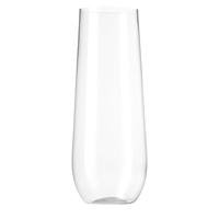 Verres à champagne sans pied incassables BST, en plastique transparent, réutilisables, 9 oz, pour mariage ou fête