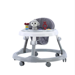 Girello per Bambini - Materiale in Tessuto e Lino, Telaio in Acciaio Inossidabile, Capacità di Carico 20KG, Pieghevole, per Bambini da 6 <span class=keywords><strong>Mesi</strong></span> <span class=keywords><strong>a</strong></span> <span class=keywords><strong>3</strong></span> Anni - Product Image 3