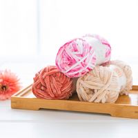 Yarncrafts anneau filé crochet chenille fil épais polyester tricot fil pour tricoter à la main sacs poupées couvertures