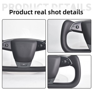 พวงมาลัยรุ่นใหม่ Yoke 3 OLIVER สำหรับ Tesla Model 3/YL ชุดแต่งพวงมาลัยพร้อมระบบทำความร้อน ปรับเปลี่ยนจากรุ่น<span class=keywords><strong>เก่า</strong></span>เป็นรุ่นใหม่ - Product Image 2