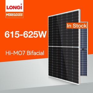 Paneles Solares Bifaciales Longi <span class=keywords><strong>Solar</strong></span> Hi-MO7 Célula HPDC Tipo N 590W 610W 615W 620W Módulo Fotovoltaico de Doble Vidrio para Central Eléctrica - Product Image 1