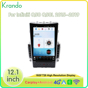 Krando 12,1 ''unidad principal de coche <span class=keywords><strong>Android</strong></span> Tesla ACTUALIZACIÓN DE PANTALLA TÁCTIL PARA Infiniti Q50 Q50L 2015-2019 Radio de coche navegación Gps Carplay - Product Image 2