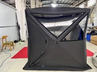 Tente de sauna portable OEM ODM à chauffage par bois avec cheminée, sauna extérieur isolé pour le camping, le glamping et le bien-être