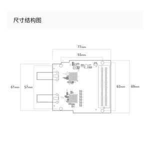 Carte de développement FPGA FL2971 avec entrée/sortie vidéo 3G SDI 1080P, kit FMC Dickboard - Product Image 3