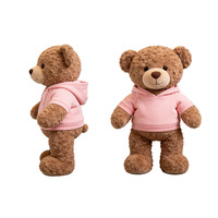 Jouets en peluche d'ours de haute qualité, ours en peluche personnalisés avec vêtements, vente en gros d'ours en peluche mignons