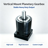Gearbox Planetary Kustom Torsi Tinggi Backlash Rendah Non-Standar OEM Reducer Flens Vertikal Sudut Kanan Lurus untuk Motor Servo