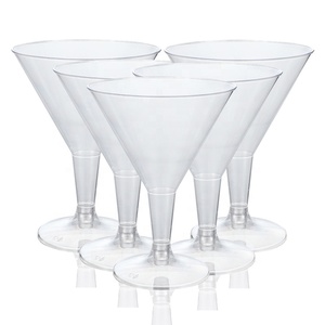 <span class=keywords><strong>Copas</strong></span> <span class=keywords><strong>de</strong></span> <span class=keywords><strong>Martini</strong></span> <span class=keywords><strong>de</strong></span> vino <span class=keywords><strong>de</strong></span> plástico transparente, tazas <span class=keywords><strong>de</strong></span> cóctel <span class=keywords><strong>de</strong></span> postre desechables, grado alimenticio, PS y PET para bodas, fiestas y picnics - Product Image 3