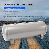 35L /9 gallons 12Bar petit réservoir de stockage d'air horizontal en acier au carbone nouveau réservoir d'air comprimé pour compresseur d'air