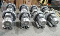 Souffleur régénératif industriel robuste 550W 50Hz triphasé pour système d'aspiration centralisé