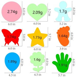 Autocollants muraux en papier coloré Xiyin, formes irrégulières, ensemble multi-pièces pour bureaux et espaces éducatifs, décoration de rentrée scolaire - Product Image 4
