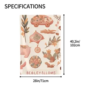 Banderas de jardín ligeras y grandes con imagen personalizada Decoraciones de patio al aire libre - Product Image 4