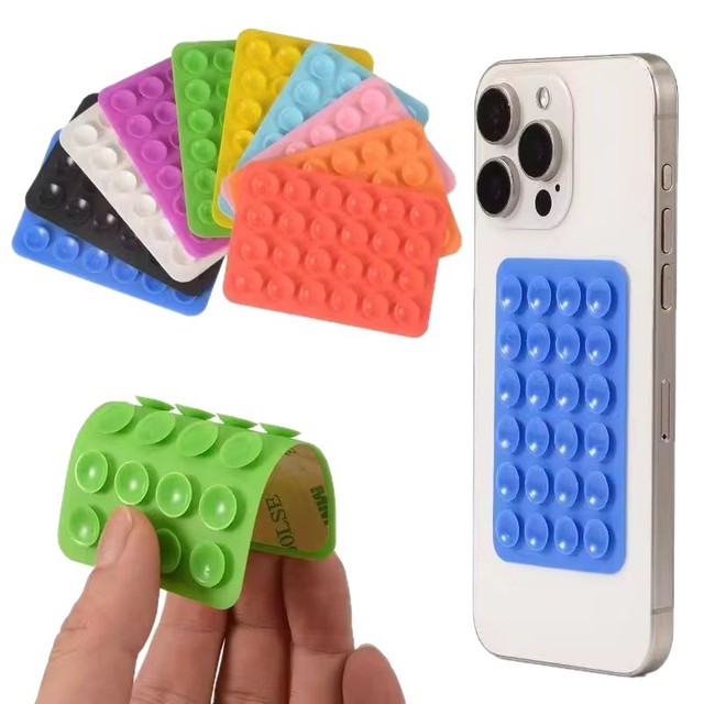 Wholesale Bulk Non-slip Phone Case Adhesive Mount Cellphone Mobile Phone Grip Accessory Silicone Suction Mobile Phone Holder
