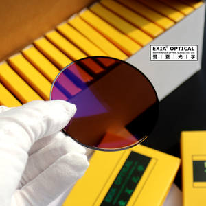 EXIA M26太阳眼镜镜片1.61指数MR-8抗冲击SHMC蓝色涂层UV400基础曲线3 - Product Image 4