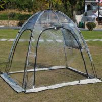 Tente dôme de jardin améliorée, tente bulle transparente d'extérieur pour 2 personnes, serre géodésique avec couverture transparente en PVC imperméable