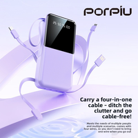 PORPIU grande banque de puissance 20000mAh en gros avec affichage LED et lampe de poche haute qualité 10W sortie Portable pour la charge