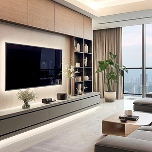 Tủ Tivi Gỗ Hiện Đại Tích Hợp Giá Sách, Tủ Tivi Treo Tường, Kệ Để Đồ Cho Phòng Khách - Product Image 4