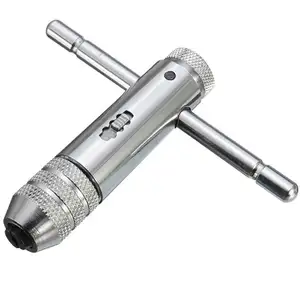 Dapat Disesuaikan 3-8Mm Pegangan T Ratchet Tap Wrench dengan M3-M8 Mesin Sekrup Ulir Metrik Steker Tekan Masinis Alat