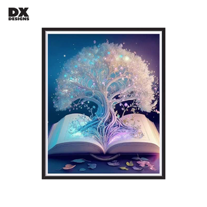 DX Designs Kits <span class=keywords><strong>de</strong></span> peinture d'art diamantés <span class=keywords><strong>de</strong></span> haute qualité avec strass en cristal et fleurs - Product Image 5