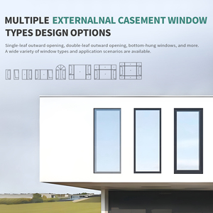 Sungye thiết kế mới toàn màn hình Khung kính ra ngoài cửa sổ kính cường lực cách âm ba cửa sổ toàn cảnh - Product Image 2