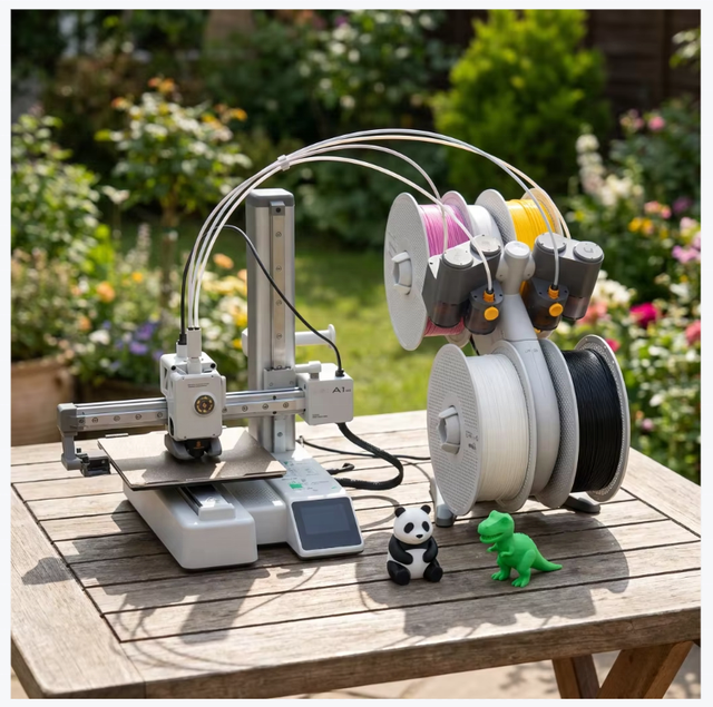 Original Bamboolab A1 Mini Combo 3D Printer Desktop Home FDM Fully Automatic Leveling Multi-color High-speed