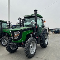 Tracteurs agricoles à moteur diesel, petite et moyenne exploitation agricole, certifiés CE, transmission par engrenages, 4 roues motrices, 90 CV, tracteur à roues