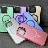 Coque de téléphone antichoc magnétique à chargement sans fil IMD plaquée pour iPhone 17 16 15 14 13 12 Pro Max, emballage de vente au détail