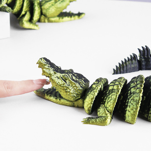 Cocodrilo Impreso en 3D, Modelos Articulados, Figuras de Animales con Articulaciones Flexibles, Regalos Sorpresa de Fantasía - Product Image 3