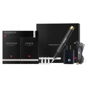 Máquina de maquillaje permanente de acero inoxidable eléctrica inalámbrica para dermopigmentación, pluma recargable, pistola de tatuaje, cejas, PMU inalámbrico - Product Image 2