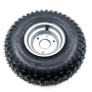 Roue de <span class=keywords><strong>quad</strong></span> de 6 pouces, pneu tout-terrain 145/70-6, compatible avec les quads de 50cc, 70cc, 110cc, roues avant ou arrière - Product Image 1
