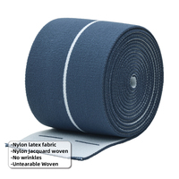 Bande élastique jacquard en caoutchouc nylon haute résistance incassable de haute qualité de 6 cm personnalisée pour le fitness Bandes de résistance élastiques