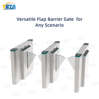 Barrière à ailes coulissantes automatiques pour un contrôle efficace du flux, accès rapide en 0,2s, système de sécurité 1400 mm pour les hubs de transit et les stades sportifs