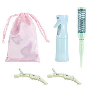 Curly Hair Styling Round Comb Spray Bottle Crocodile <b>Clip</b> Air Bangs Curling Iron Hair <b>Tools</b> Green Reusable Plastic - Product Image 1