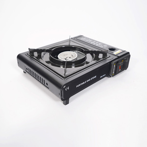 Cổ điển 1 <span class=keywords><strong>Burner</strong></span> tự động ngoài trời di động bếp <span class=keywords><strong>gas</strong></span> Kim loại chia cấu trúc butan cắm trại bếp - Product Image 4