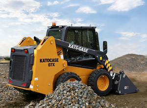 PENGIRIMAN GRATIS KATOCASE Pabrik Skid Steer China 3 ton Mesin Yuchai EPA 36800W <span class=keywords><strong>Bucket</strong></span> 0.45m Radius Putar Pendek Wheel <span class=keywords><strong>Loader</strong></span>. - Product Image 4