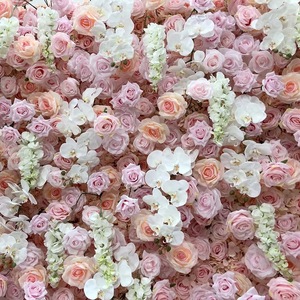 Custom Wedding Hotel <b>Wall</b> Background 3D Rollable <b>Flower</b> <b>Wall</b> Artificial Peony <b>Wall</b> Panel - Product Image 6