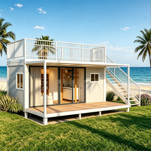 <span class=keywords><strong>Maison</strong></span> conteneur de luxe à bas <span class=keywords><strong>prix</strong></span>, <span class=keywords><strong>maison</strong></span> préfabriquée modulaire avec murs <span class=keywords><strong>en</strong></span> verre, maisons préfabriquées à deux étages, conteneurs plats pré-assemblés - Product Image 1