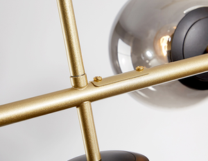 6 teste di oro pendente della sfera di vetro lampada a sospensione moderna tavolo da pranzo bar lampadari - Product Image 5