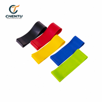 Goldeng TPE Resistance Ring Yoga Circle Fitness Elastic Band 600mm Set Latihan Multifungsi 5 Buah dengan Tas Penyimpanan