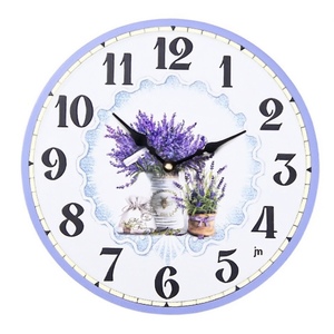 <b>Wall</b> <b>Clock</b> (33cm) Lavender JUSTAMINUTE Multicolor 21566 - Product Image 2
