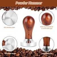 Kit de Tamper à Café 51mm 53mm 58mm, Ensemble Complet d'Accessoires de Barista 25 Pièces, Stylo Latte Art, Pichet à Mousse de Lait, Poudre