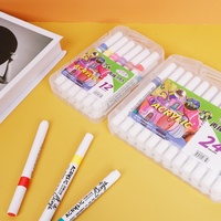 12/24/36 couleurs marqueurs acryliques stylos de peinture avec pointe moyenne pour peinture de roche pierre bois toile céramique métal verre bricolage artisanat
