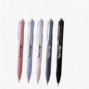 Custom Logo Plastic Quick Dry <b>Retractable</b> Ballpoint <b>Pen</b> Smooth Writing UV Printing Promotional Corporate Gift - Product Image 2