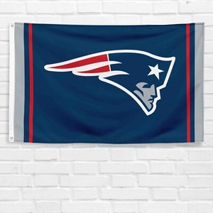 Bandera Grande Personalizada de los Patriots de Inglaterra en Azul Marino, 3x5 pies, para Jardín, Patio, Hogar, Decoración Exterior, Regalo para Fanáticos del Deporte - Product Image 1