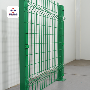 Panneau de clôture en treillis métallique 3D, poteau carré, galvanisé, revêtement PVC, hauteur personnalisée - Product Image 2