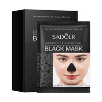 SADOER Patch Nettoyant Profond pour le Nez Contre les Points Noirs – Absorbe Doucement l'Excès de Sébum et les Peaux Mortes – Améliore le Nez de Fraise – Lisse la Peau du Nez