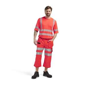 BLAKLADER - 153918115500C44 <b>Hi</b>-<b>Vis</b> Pirate <b>shorts</b> Red - EAN 7330509629062 <b>HI</b>-<b>VIS</b> WORKWEAR - Product Image 3