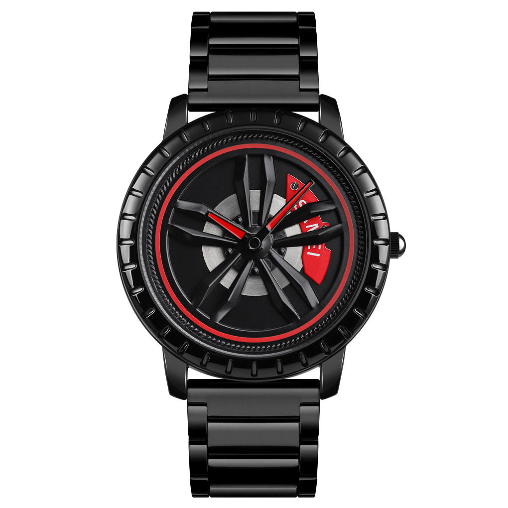 Correa negra del acero inoxidable