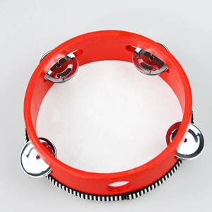 Wholesale Multiple Sizes Wooden Tambourine Single Row Metal Jingles Hand <b>Drum</b> Orff Percussion Instrument Kids Rhythm Toy - Product Image 4